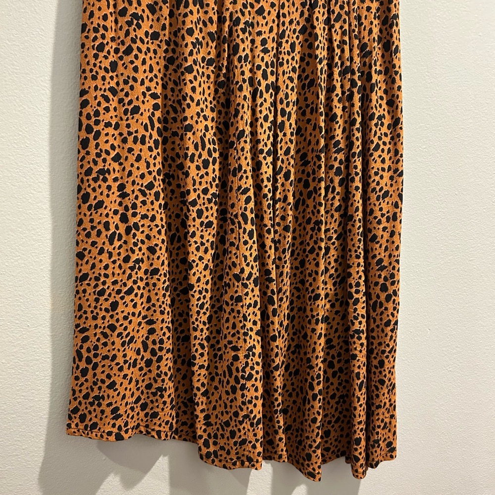 Gap Orange And Black Patterned Blouse And Skirt S… - image 2